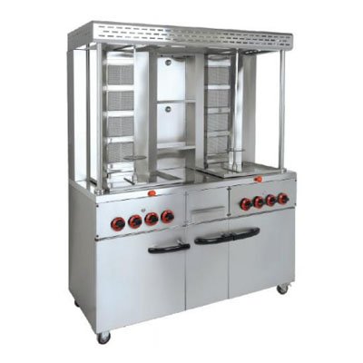 Commercial Freestanding Shawarma Doner Kebab Machine with Cabinet