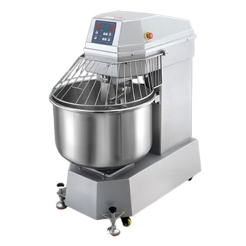 Double Motion Double Speed Spiral Dough Mixer for Professional Bakeries 130L 50kg