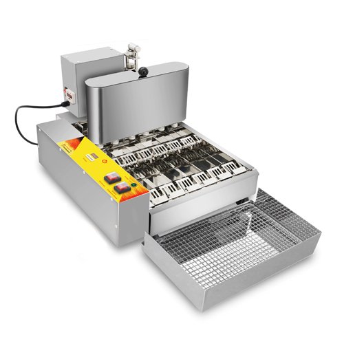 Automatic 6-Rows Mini Donut Maker in stainless steel