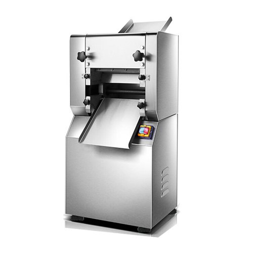 Professional Commercial Noodle Machine - Stainless Steel Construction Commercial noodle making machine with adjustable thickness settings for professional restaurant kitchen use