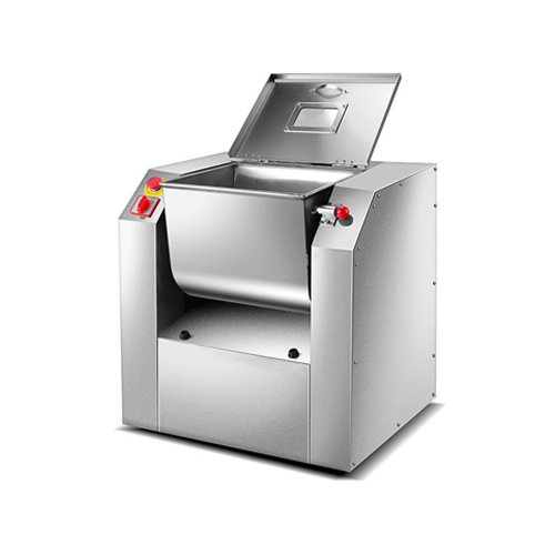 Professional stainless steel commercial dough mixer with safety guard
