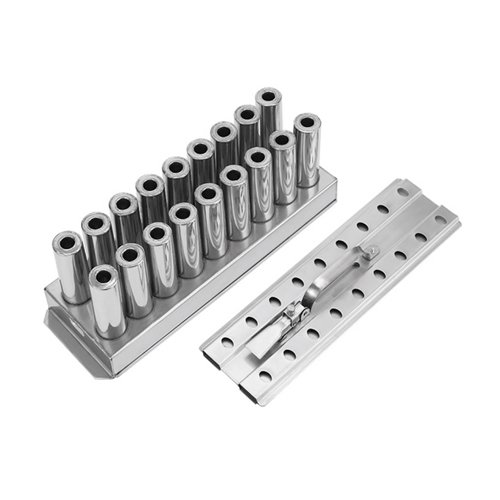 Commercial 18pc 115ml stainless steel popsicle mold for professional use.
