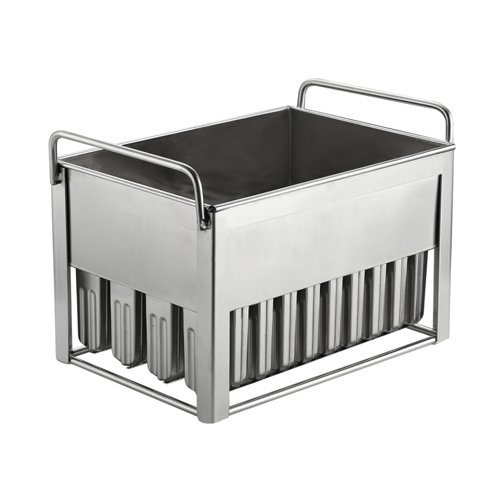 Commercial 40-piece 53ml stainless steel popsicle mold with 40 slots.