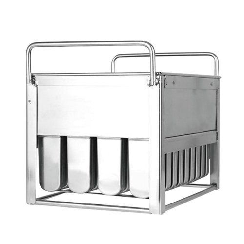 Commercial 40-piece 98ml stainless steel popsicle mold for professional kitchens