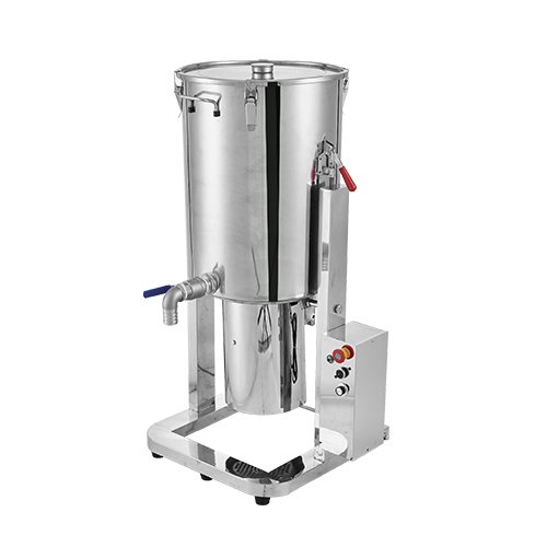 A large 100L stainless steel commercial blender for industrial kitchen use.
