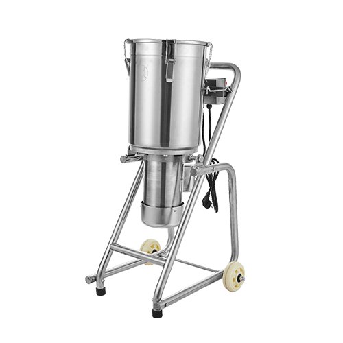 A 32L stainless steel commercial food processor with a large bowl, demonstrating its heavy-duty capacity for professional kitchen use.