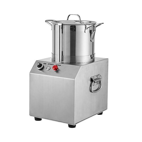 A 3L stainless steel commercial food processor with a powerful base and durable bowl, ready for professional kitchen use.
