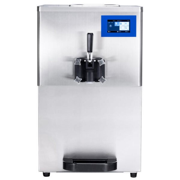 Commercial Single Flavor Countertop Soft Serve Ice Cream Machine with pressurized air pump