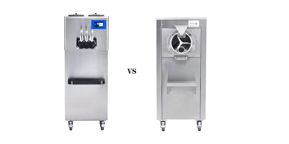 Hard ice cream machine vs soft serve ice cream machine