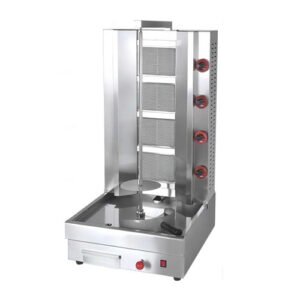 Powerful 4-Burner Countertop Shawarma Machine for Professional Kitchens