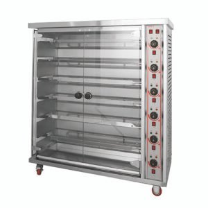 Commercial 6-Rod Electric Chicken Rotisserie Oven for Professional Kitchens