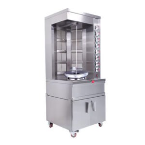 Premium Floor Model Gas Shawarma Machine with Cabinet – Ideal for Commercial Use