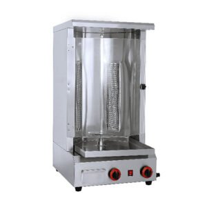 Commercial Countertop Gas Shawarma Machine with Protective Cover for Professional Use