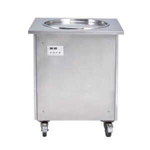 Commercial Ice Cream Roll Machine - Single Plate for Exceptional Desserts