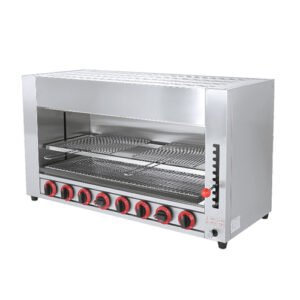 Commercial Gas Salamander Grill – 8 Burner Countertop Model for Professional Kitchens