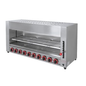 Commercial Salamander Grill – Gas Countertop Model with 10 Burners for High-Volume Kitchens