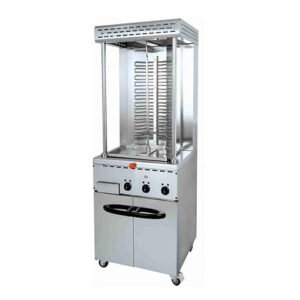 Commercial Electric Shawarma Machine with Cabinet - Floor Model