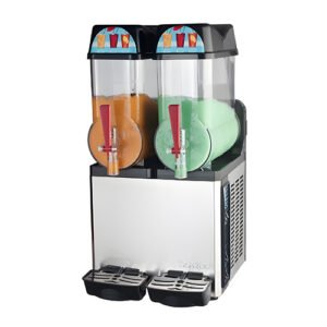 Countertop Commercial Slush Machine – Dual 12L Tanks for Refreshing Beverages