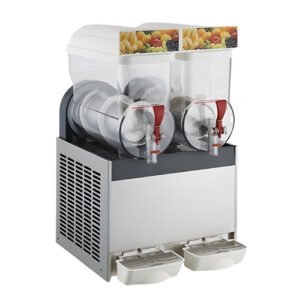 Countertop 2-Tank Commercial Slush Machine – 15L Per Tank