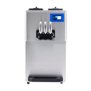 Commercial Countertop Soft Serve Ice Cream Machine – 2 Mix Tanks, 3 Flavors (2 Flavor + Twisted)