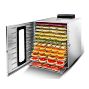 Commercial Food Dehydrator, 12 Tray, Tray size 39x28.3cm, 30°C-90°C