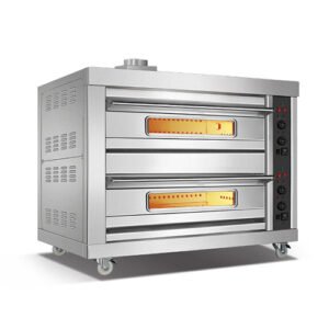 Commercial gas deck oven 2 deck 2 tray professional baking equipment wholesale from China
