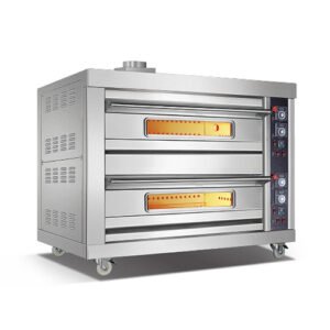 Wholesale Commercial Gas Deck Oven 2 Deck 6 Tray Professional Baking Equipment from China