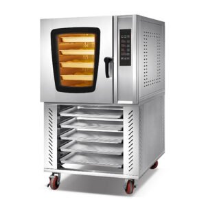 Wholesale 5 tray electric convection oven for commercial bakery use with digital control panel
