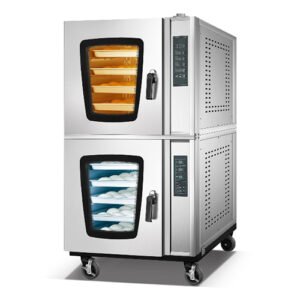 5 tray gas bakery convection oven with dough proofer combo for commercial use