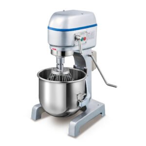 20L commercial planetary stand mixer with stainless steel bowl and dough hook attachment