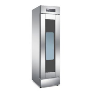 Commercial single door dough proofer with 13 tray capacity and digital control panel