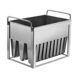 Commercial-grade 30-piece stainless steel popsicle mold with 92ml capacity per unit.
