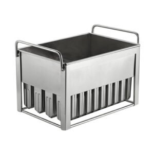 Commercial stainless steel popsicle mold 40 cavities 53ml capacity for bulk ice pop production
