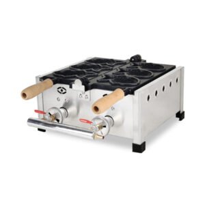 Commercial 3pc Gas Taiyaki Waffle Machine