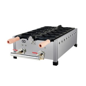 Commercial 6pc Gas Taiyaki Waffle Machine