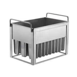 Commercial stainless steel popsicle mold 30 pieces capacity, industrial ice pop maker mould from China supplier.