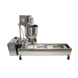 Single row automatic donut machine made of 304 stainless steel for commercial bakery and food production use