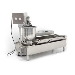 Double row automatic donut machine made of 304 stainless steel for commercial bakery and food production use