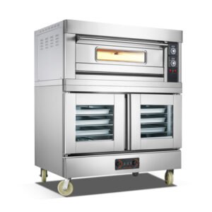 commercial electric deck oven with proofer 102DF for bakery restaurant hotel cafe and catering kitchen use