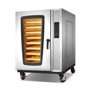 10-tray gas hot air convection oven for commercial bakery restaurant hotel cafe buffet and catering kitchen use