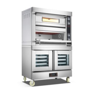 commercial electric deck oven with proofer 204DF for bakery restaurant hotel cafe and catering kitchen use