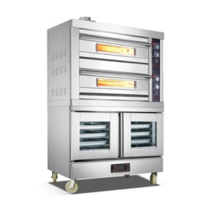 commercial gas deck oven with proofer 204QF for bakery restaurant hotel cafe and catering kitchen use