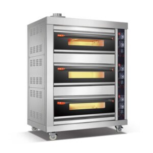 Commercial gas deck oven 306QE for restaurant bakery cafe hotel and catering kitchen use