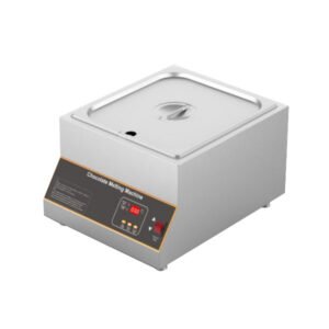 D2018-1 commercial chocolate melting machine with air heating, 12 kg capacity and digital temperature control for dessert service