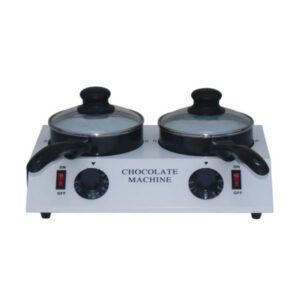 D20048 double pot chocolate melting machine with dry heating for commercial dessert shops, cafés, restaurants, hotels and catering service