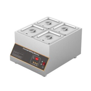 D2018-4 commercial chocolate melting machine with four pans for dessert shops restaurants hotels buffets and catering service