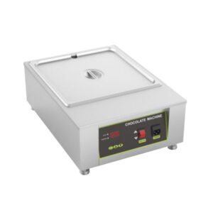 D2002-1 commercial chocolate melting machine with water heating, digital temperature control, stainless steel body, and 8 kg single pot capacity for restaurants, hotels, cafes, bakeries, dessert shops, buffets, banquets, weddings, parties, and event catering