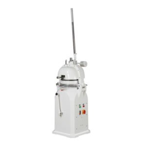Commercial dough divider and rounder machine for bakery dough portioning and rounding