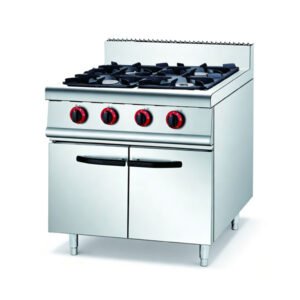 YD-YS-RQ-4A-B 4-Burner Commercial Gas Range 800mm Commercial Kitchen Equipment