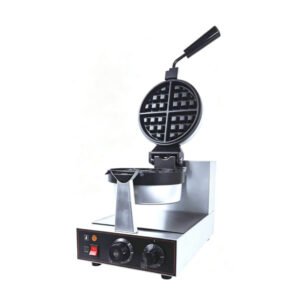Commercial Rotating Round Belgian Waffle Maker Machine for café dessert shop food truck street food stall wholesale